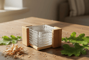 Acrylic Coaster Set 6-Piece Clear Modern