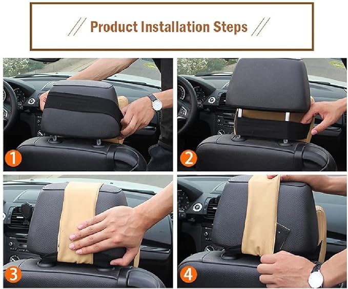 Ergonomic Memory Foam Car Seat Headrest Pillow