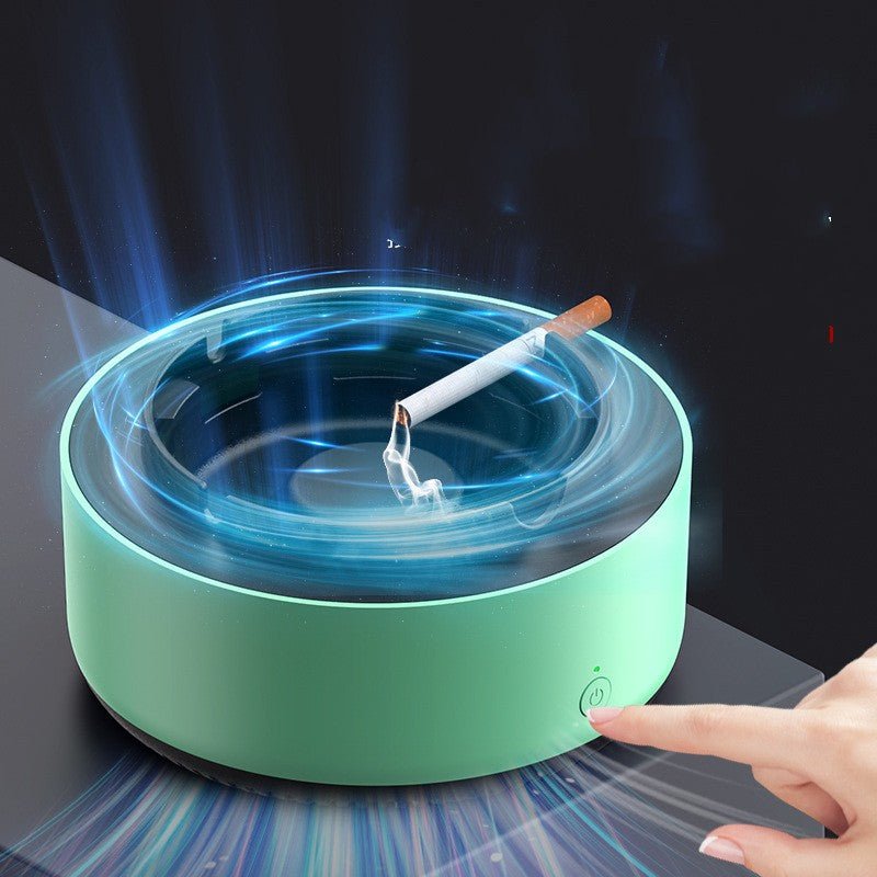 Electronic Intelligent Ashtray Air Purifier Green