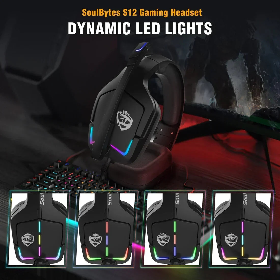 Gaming Headset RGB Wired - Professional PS4 PC Computer Headphones | UAE