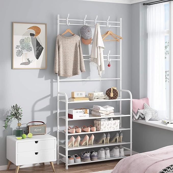 Four Tier Metal Shoe Rack Multi-Colors