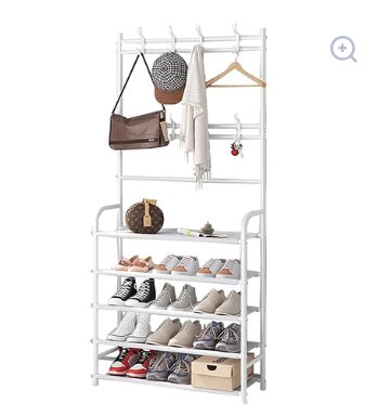 Four Tier Metal Shoe Rack Multi-Colors