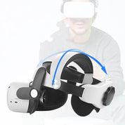 Adjustable VR Headset Elite Version Head-Mounted Accessories White