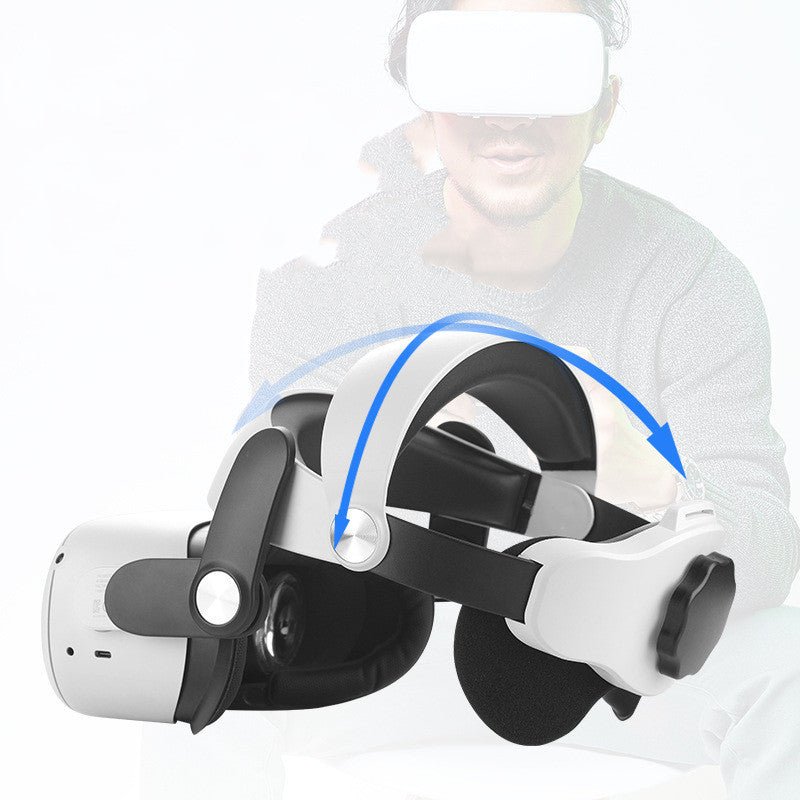 Adjustable VR Headset Elite Version Head-Mounted Accessories White